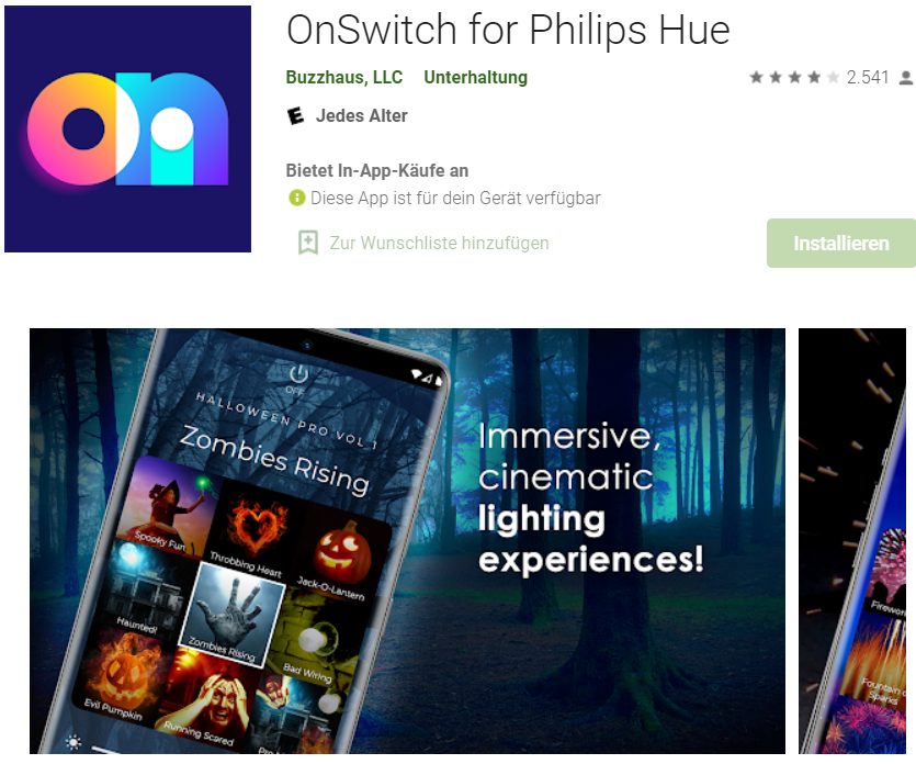 Die OnSwitch App steht im App-Store zum Download bereit